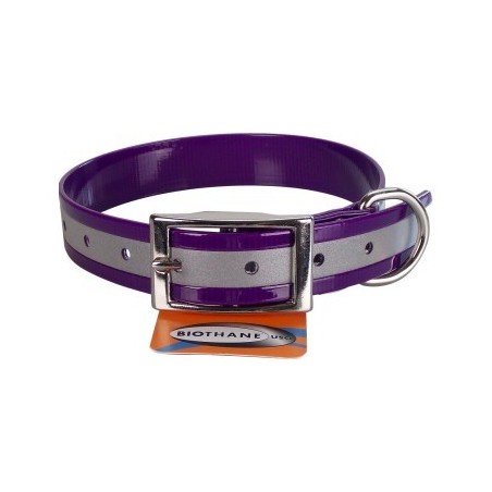 COLLIER BIOTHANE 25MM REFLECHISSANT