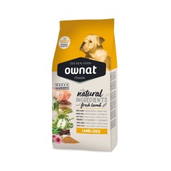 Croquettes pour chiens Classic Lamb & Rice Ownat 20kg