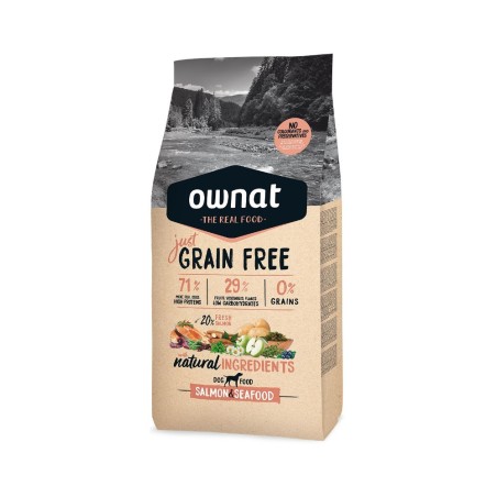 Croquettes pour chien Just Grain Free Salmon & Seafood Ownat 14 kg