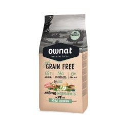 Croquettes pour chien Just Grain Free Adult Chicken Ownat 14 kg