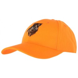 CASQUETTE ENFANT SANGLIER ORANGE TREELAND - Letraqueur.fr