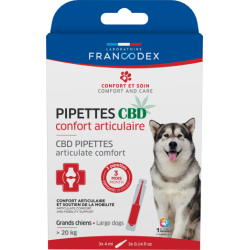 Pipettes CBD chiens + de 20kg Francodex - Letraqueur.fr