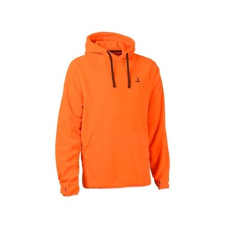 SWEATSHIRT PERCUSSION POLAIRE A CAPUCHE ORANGE