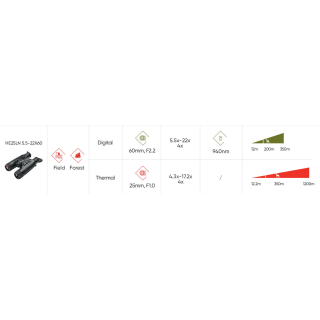 JUMELLES HIKMICRO HABROK 4K HE25LN - Letraqueur.fr