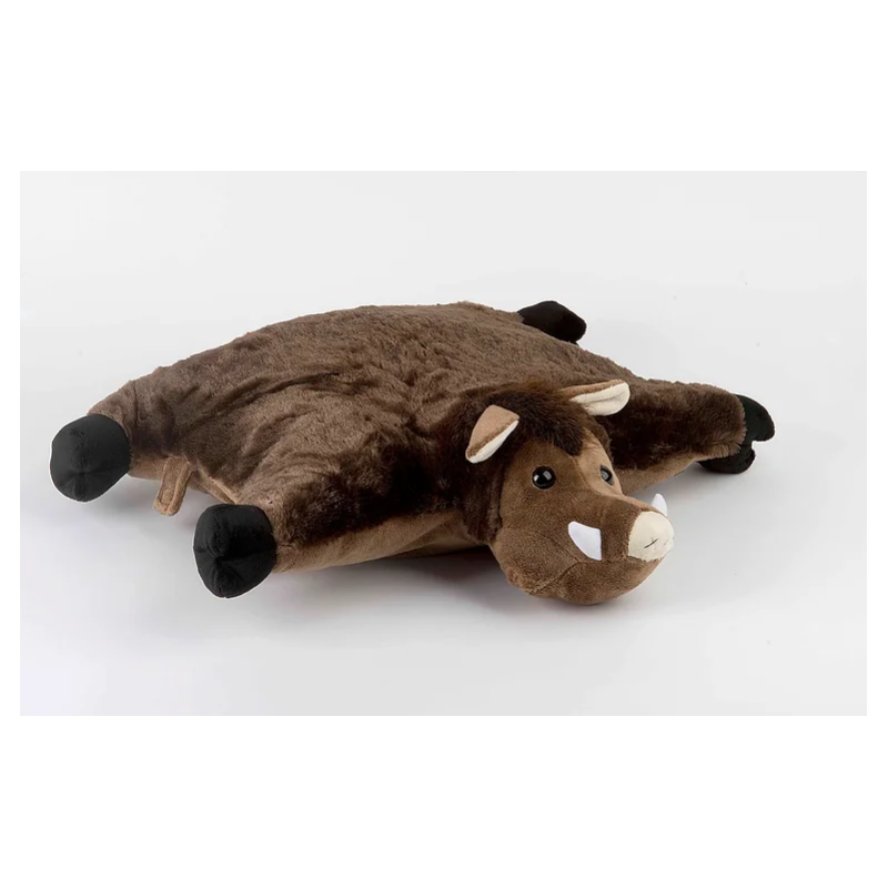 Coussin sanglier en peluche 54x54 cm - Letraqueur.fr Coussin sanglier en peluche 54x54 cm - Letraqueur.fr