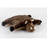 Coussin sanglier en peluche 54x54 cm - Letraqueur.fr