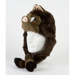 Bonnet sanglier peluche - Taille Adulte