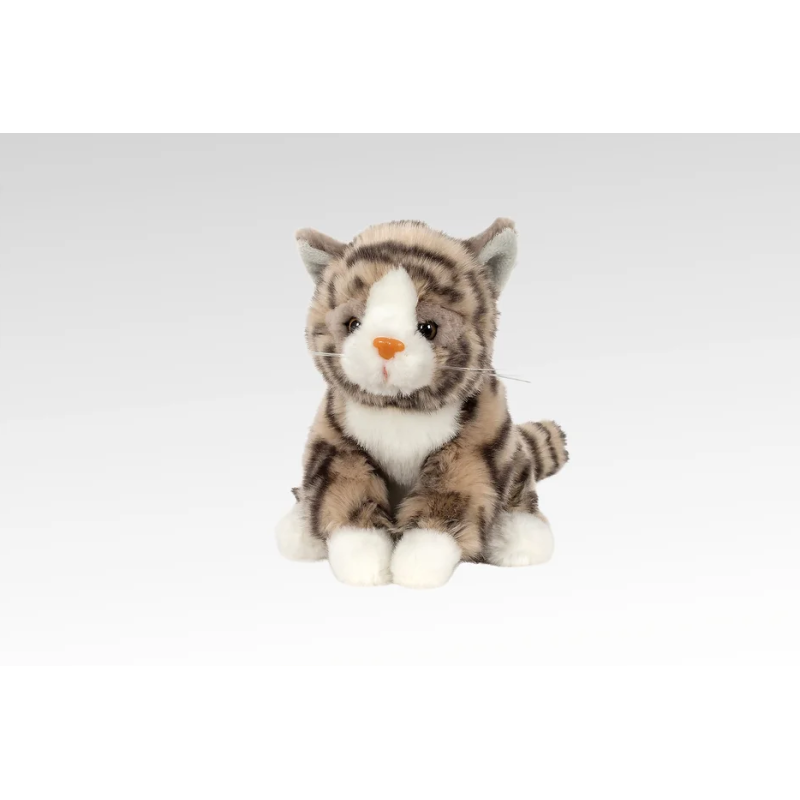 Peluche Chat tigré gris 20 cm Peluche Chat tigré gris 20 cm