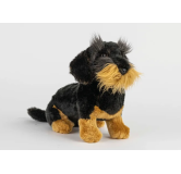 Peluche Teckel à poils durs 28 cm