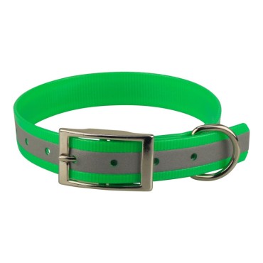 COLLIER BIOTHANE 25MM REFLECHISSANT