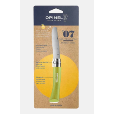 MON PREMIER COUTEAU OPINEL N°7 BOUT ROND VERT