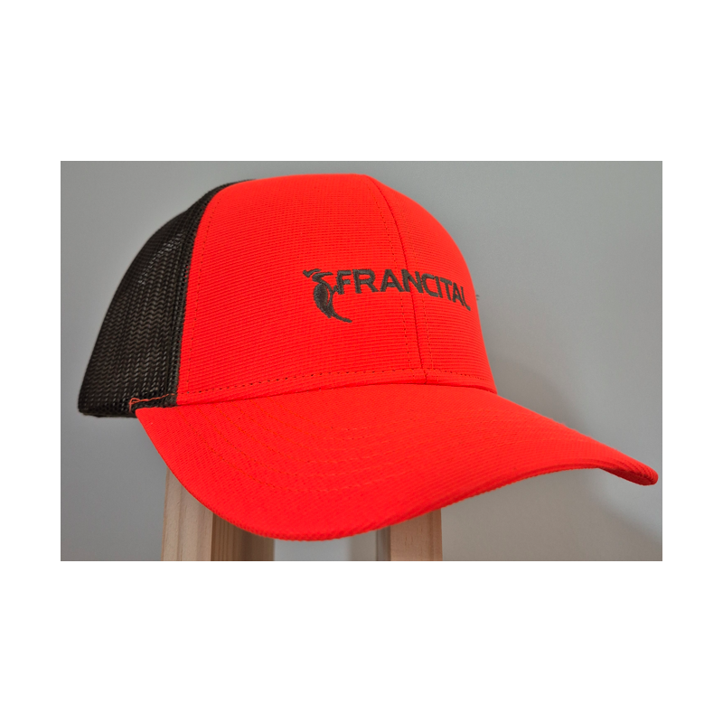 CASQUETTE FRANCITAL ORANGE FLUO FILET KAKI/F23 CASQUETTE FRANCITAL ORANGE FLUO FILET KAKI/F23