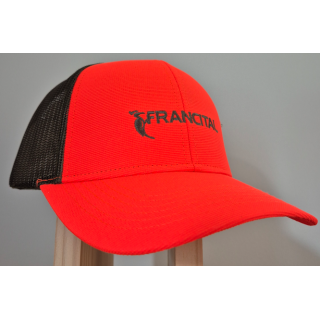 CASQUETTE FRANCITAL ORANGE FLUO FILET KAKI/F23