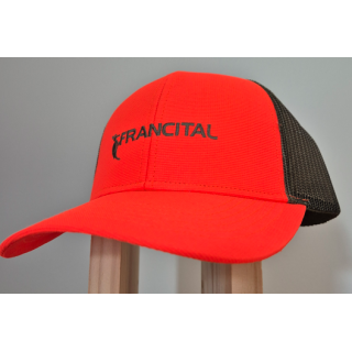 CASQUETTE FRANCITAL ORANGE FLUO FILET KAKI/F23