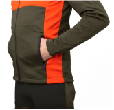 Polaire SEELAND Elliot Pine green/Hi-Vis orange