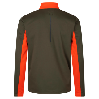 Polaire SEELAND Elliot Pine green/Hi-Vis orange