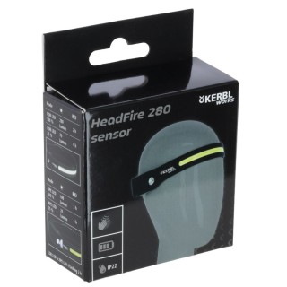 Lampe frontale à LED HeadFire 280 sensor KERBL