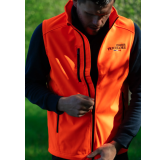 Softshell sans manche Chasse Tricolore Orange