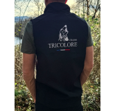 Softshell sans manche Chasse Tricolore Noire
