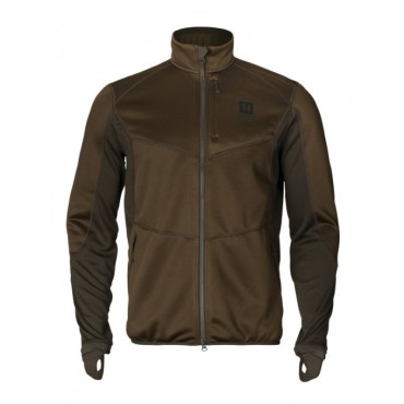 Härkila Scandinavian fleece jacket Willow green/Deep  brown