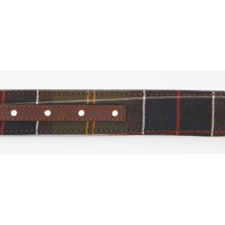 Ceinture réversible en cuir tartan Barbour
