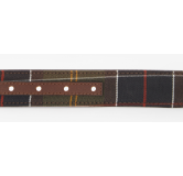 Ceinture réversible en cuir tartan Barbour
