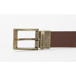 Ceinture réversible en cuir tartan Barbour