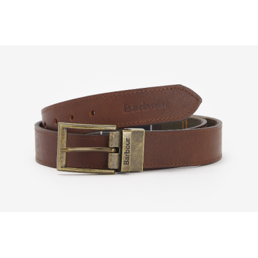Ceinture réversible en cuir tartan Barbour