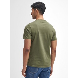 Tee-Shirt Field Dog Graphic Olive Barbour