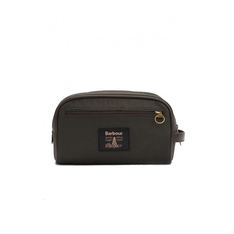 Wax Washbag Olive / Beacon Barbour Wax Washbag Olive / Beacon Barbour