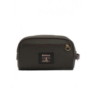 Wax Washbag Olive / Beacon Barbour
