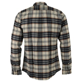 Chemise Portdown Tailored Checked Ecru Barbour