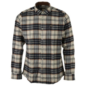 Chemise Portdown Tailored Checked Ecru Barbour