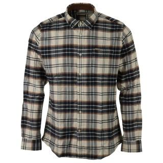Chemise Portdown Tailored Checked Ecru Barbour