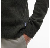 Sweat Holden Half Zip Knitted Jumper Olive Barbour