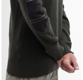 Sweat Holden Half Zip Knitted Jumper Olive Barbour