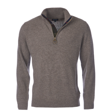 Sweat Holden Half Zip Knitted Jumper Military Barbour