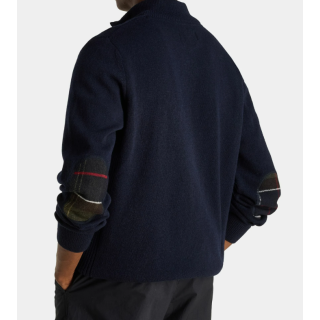 Sweat Holden Half Zip Knitted Jumper Navy Barbour