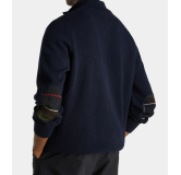 Sweat Holden Half Zip Knitted Jumper Navy Barbour