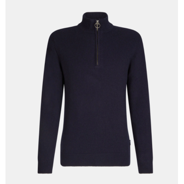 Sweat Holden Half Zip Knitted Jumper Navy Barbour