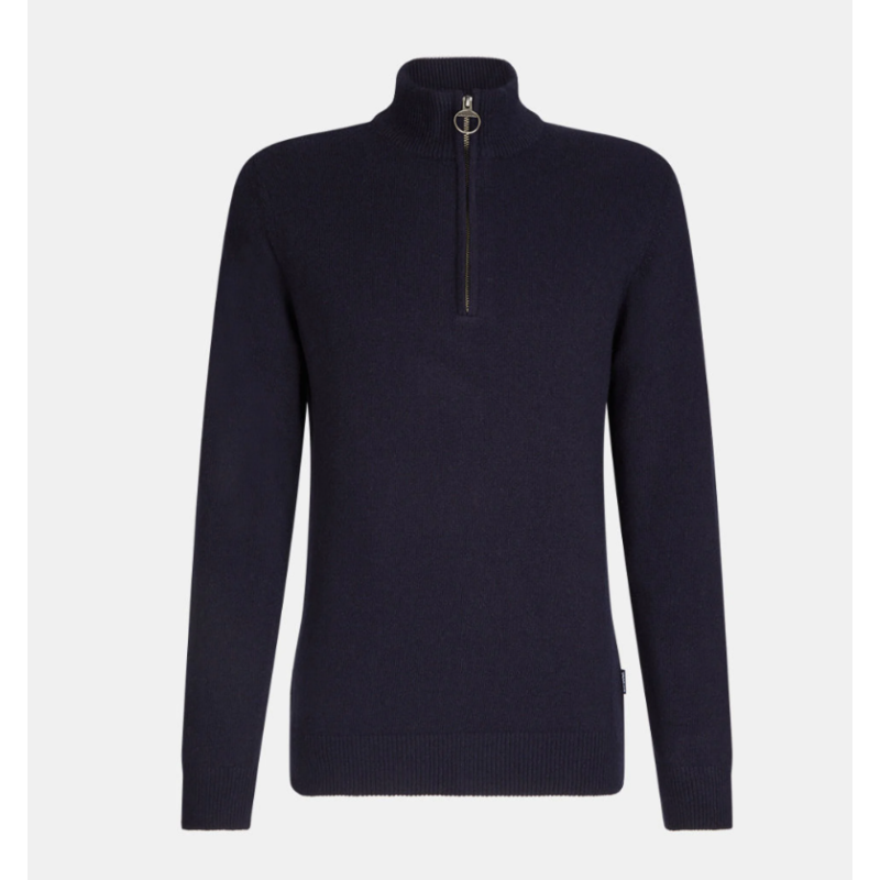 Sweat Holden Half Zip Knitted Jumper Navy Barbour Sweat Holden Half Zip Knitted Jumper Navy Barbour