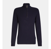 Sweat Holden Half Zip Knitted Jumper Navy Barbour