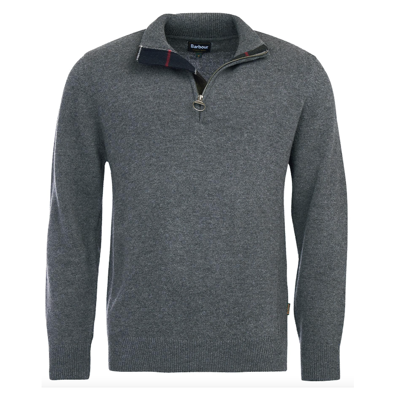 Sweat Holden Half Zip Knitted Jumper Grey Barbour Sweat Holden Half Zip Knitted Jumper Grey Barbour