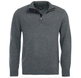 Sweat Holden Half Zip Knitted Jumper Grey Barbour
