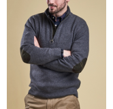 Sweat Holden Half Zip Knitted Jumper Grey Barbour