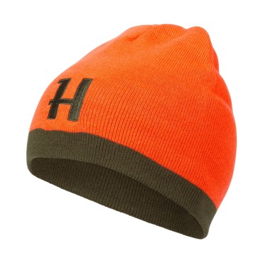 Harkila Bonnet Réversible Willow Green / Orange