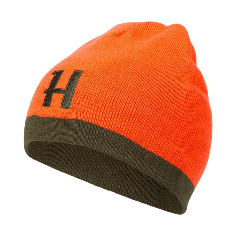 Harkila Bonnet Réversible Willow Green / Orange
