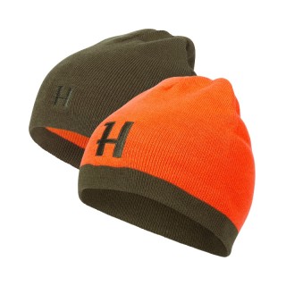 Harkila Bonnet Réversible Willow Green / Orange