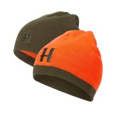 Harkila Bonnet Réversible Willow Green / Orange