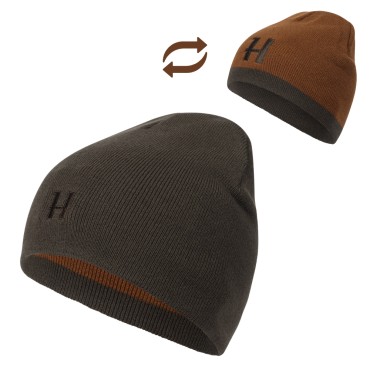 Harkila Bonnet Réversible Shadow Brown / Rustique clay